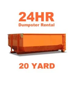 24 hour dumpster service - 1 day rental