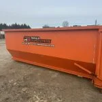 orange dumpster