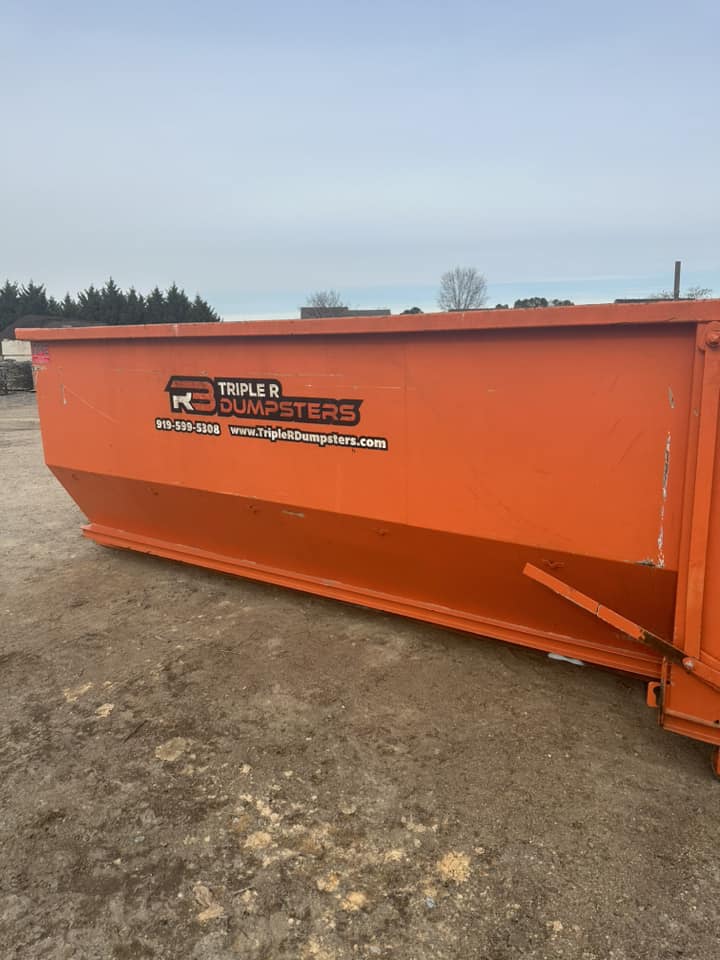 orange dumpster